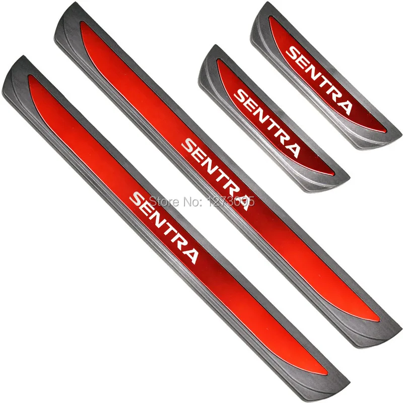 Защитная накладка для Nissan Sentra 2012 2018 2019 2020|door sill guard|stainless steel scuff platescuff plate |