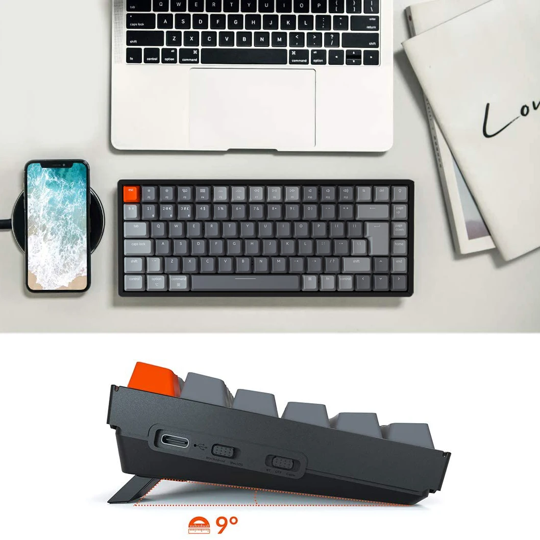 Keychron K2 C V2 Bluetooth Mechanical Keyboard UK ISO Layout RGB