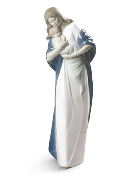 

NAO Figure Madonna. Sculpture Decoration Breast, Mother's Day. Mother of Porcelain