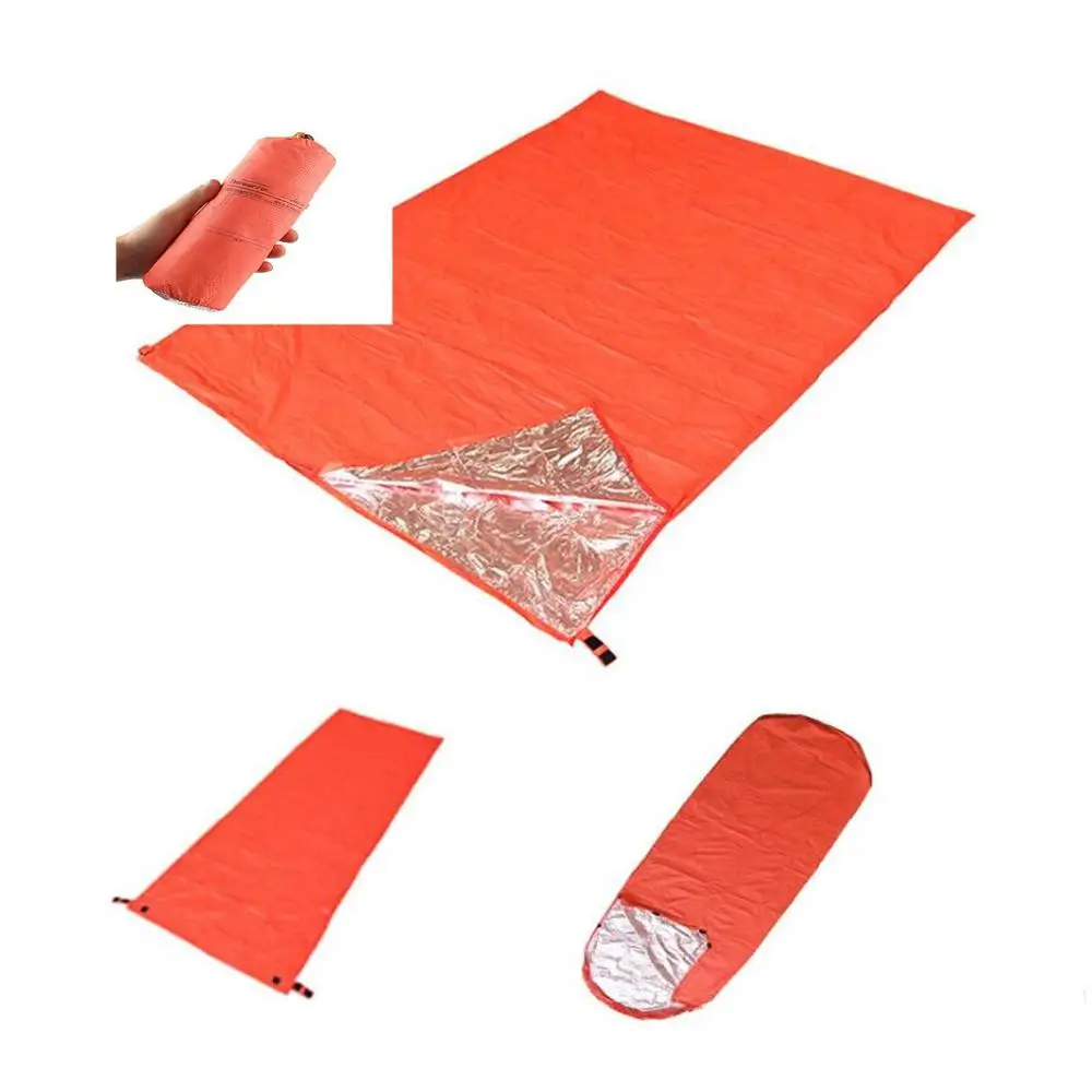 Bolsa de Dormir Aventura ao ar Resgate de Emergência Acampamento Isolamento Térmico Livre Cobertor 1 Acampamento isolamento térmico saco de dormir aventura