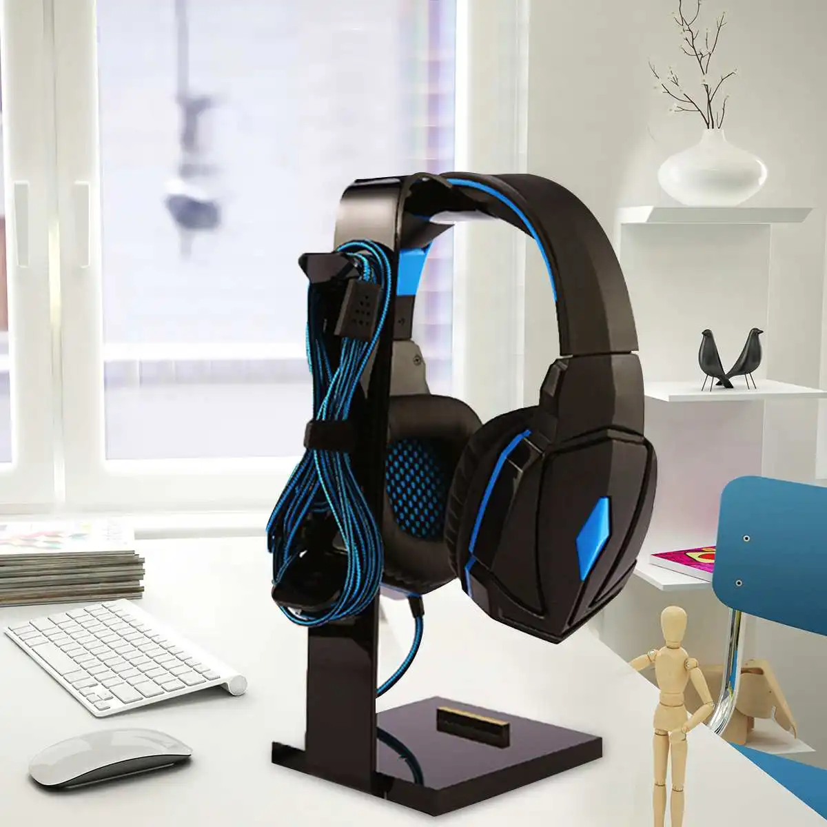 Universal Headphone Stand Acrylic Headset Hanger Gaming Earphone Holder Display Bracket Rack