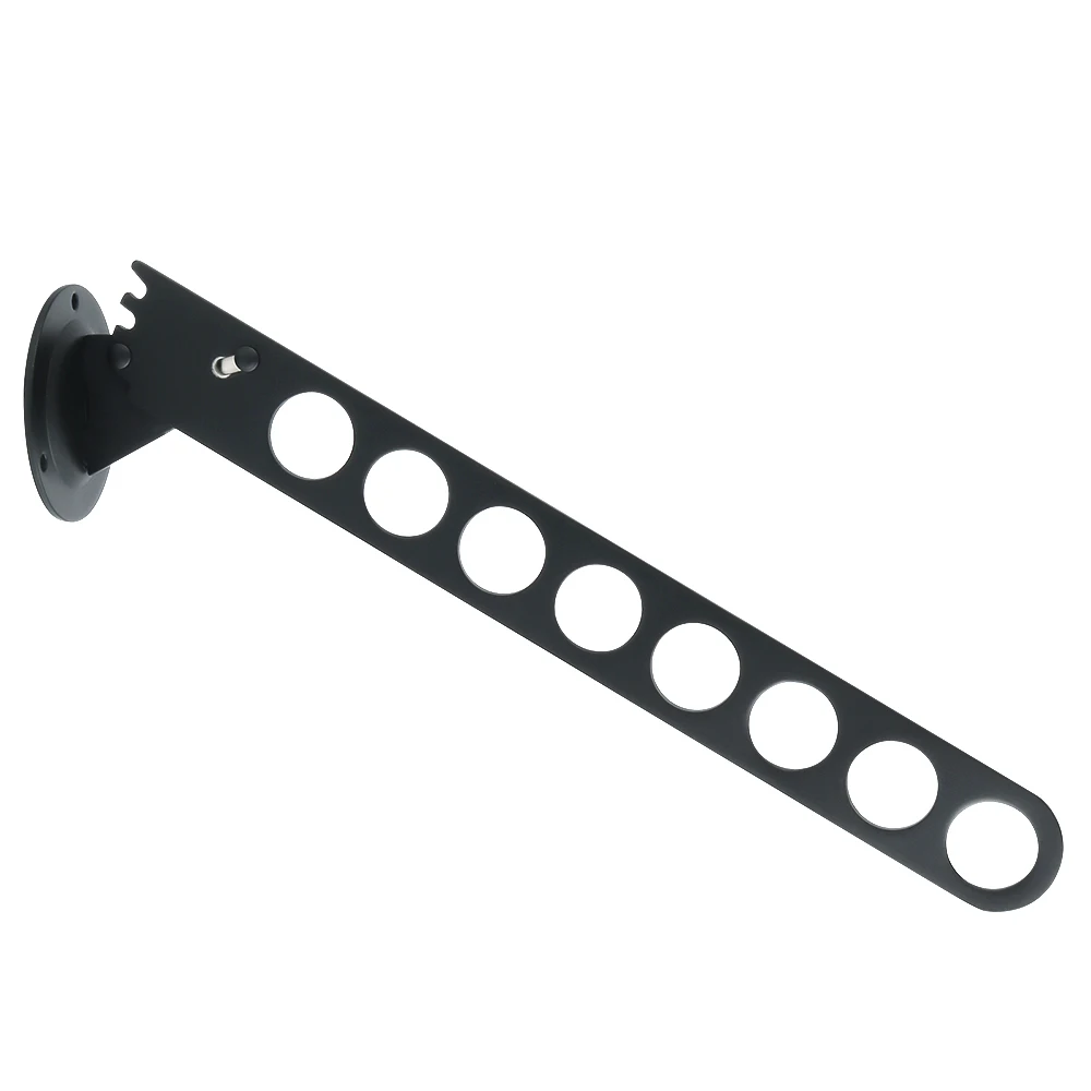 Matte Black Alise вешалка для одежды из нержавеющей стали, для одежды, несколько крючков, для гардероба, подвесная система, для хранения шкафа, органайзер, держатель, настенный - Цвет: Matte Black