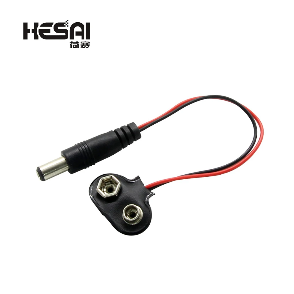 1/5/10PCS Experimental 9V Battery Snap Power Cable to DC Clip Male Line Adapter For Arduino Compatible With UNO MEGA 2560