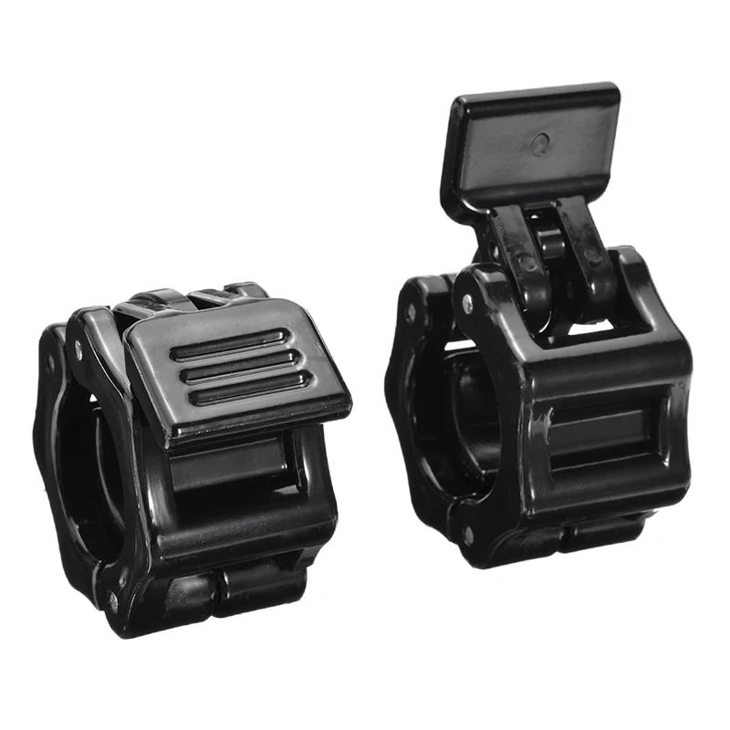 2Pcs Black Plastic Barbell Lock Collars Weight Lifting Barbell Clamps Collars Lock Fitness Gym Training 25mm New