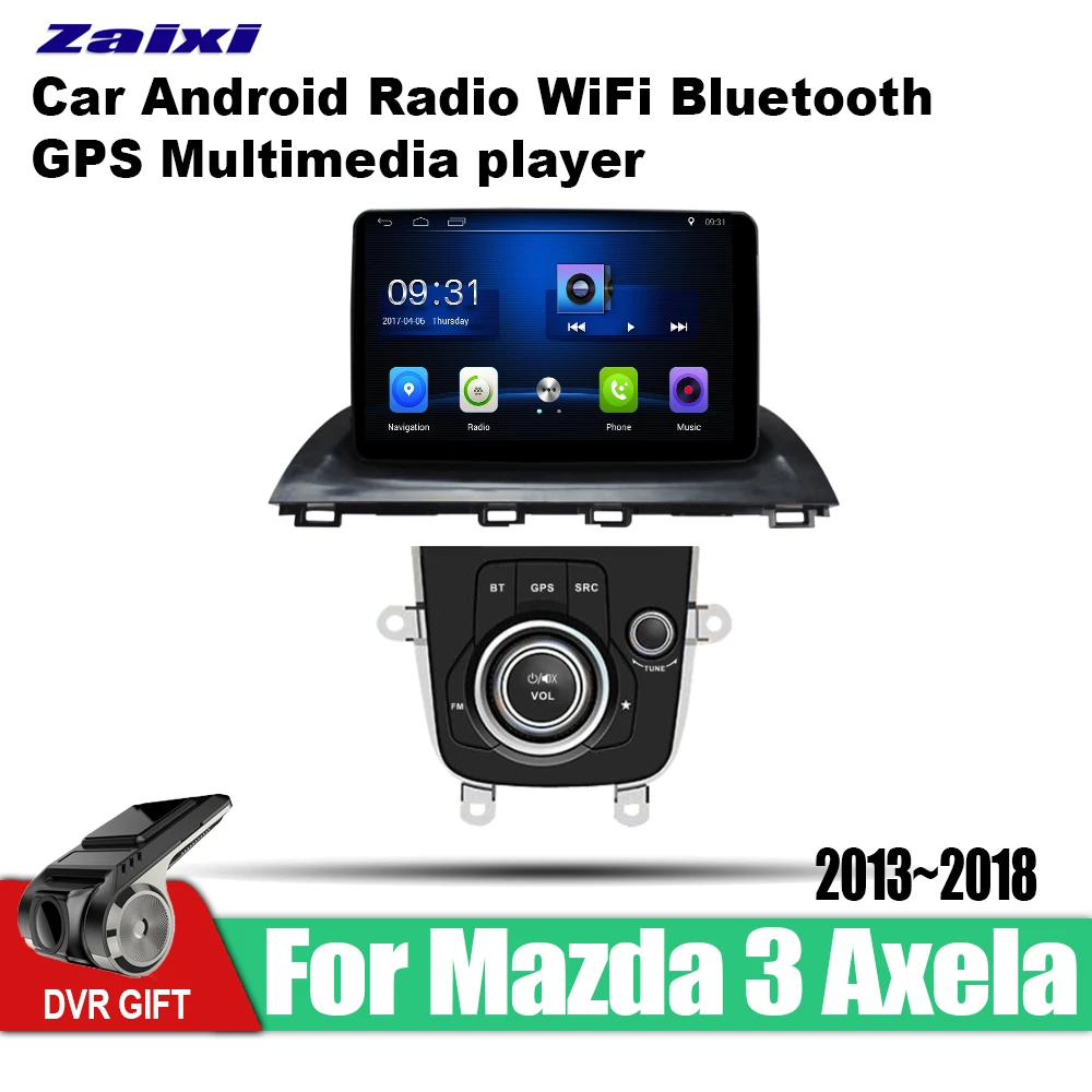 Автомобильный радиоприемник ZaiXi 9 дюймов 2Din Android Wi Fi Авторадио HD Bluetooth сенсорный