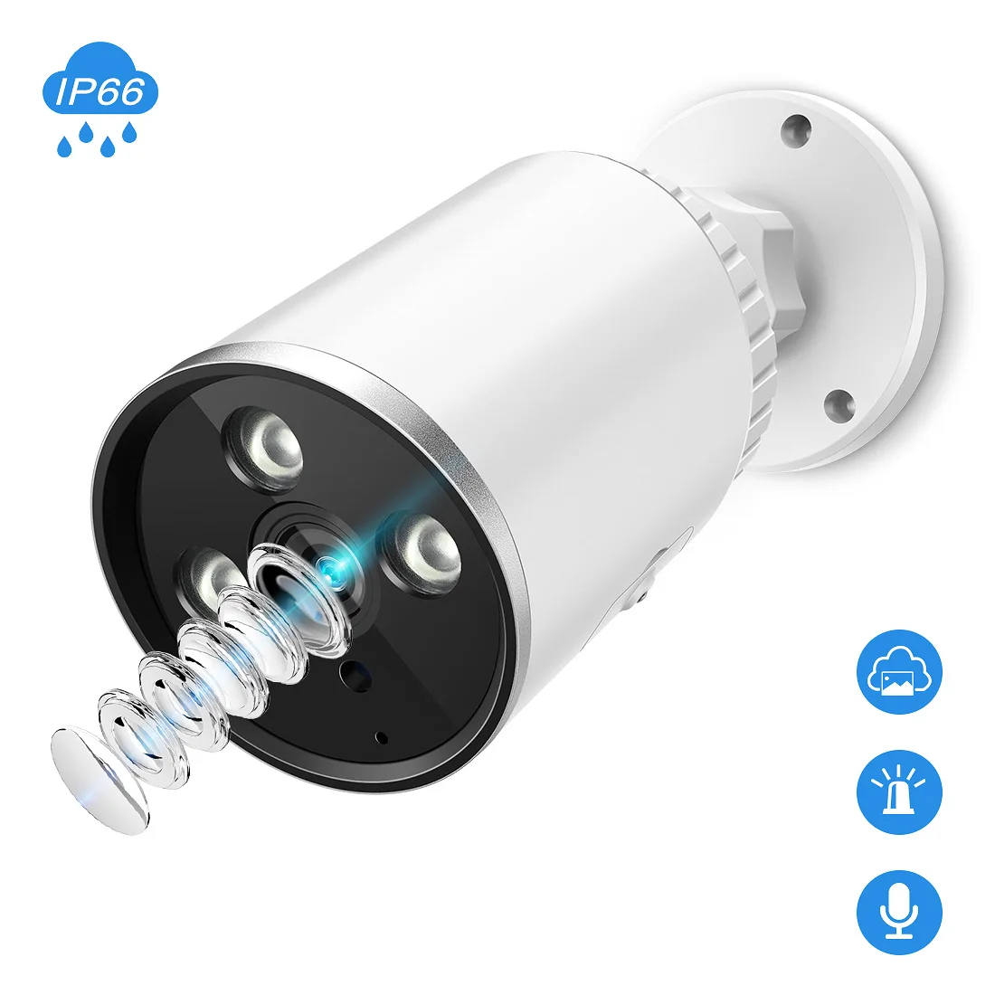 FREDI YCC365 IP камера 3.0MP Водонепроницаемая bullet-камера для наружного наблюдения камера видеонаблюдения Беспроводная сетевая камера