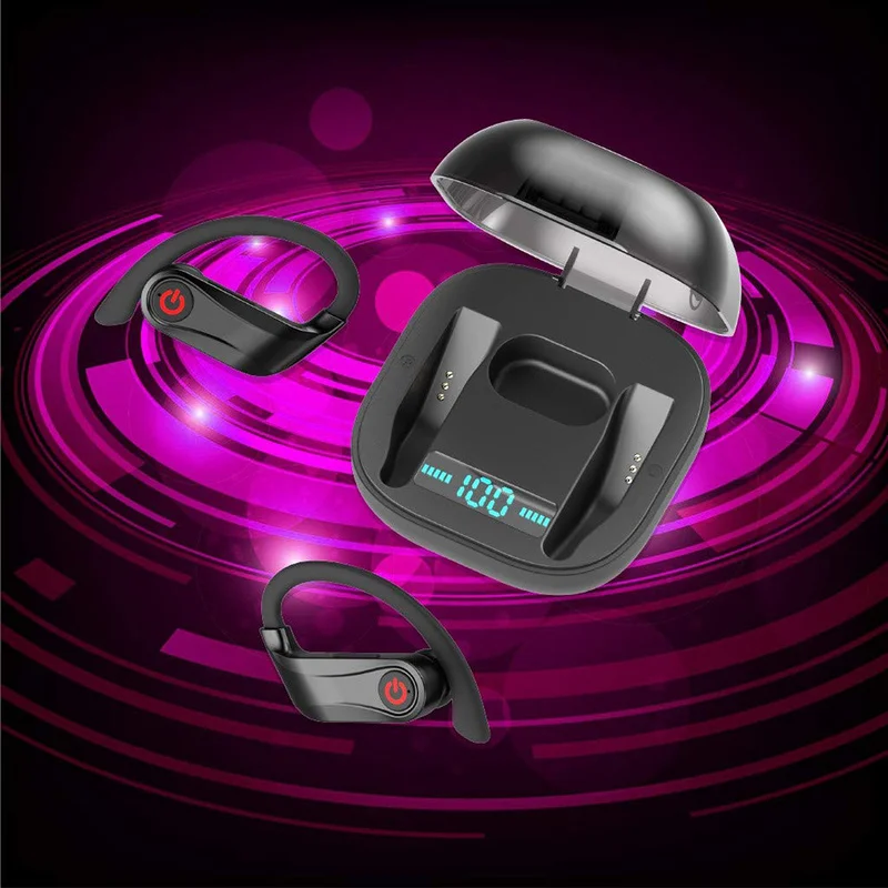 

HBQ Q62 Bluetooth Headset 5.0 Double Ear-mounted Charging Bin Stereo Sports True Wireless Bluetooth Headset Wireless Earphones