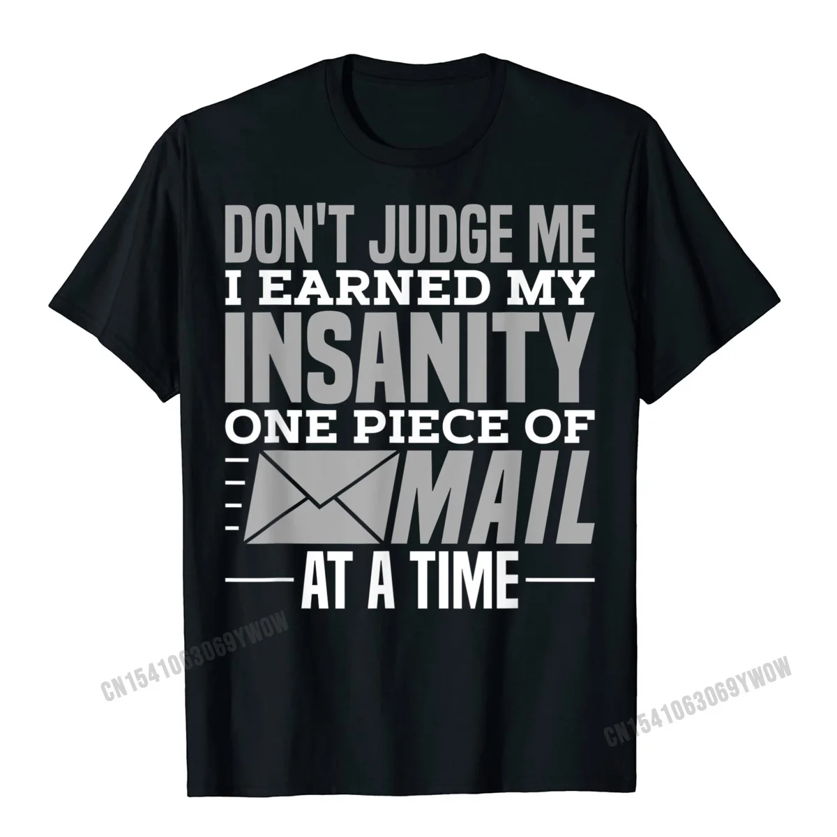 Crewneck Casual 100% Cotton Student T Shirts Personalized Short Sleeve Tops Shirt Plain Family T-Shirt Wholesale Funny Postal Worker Outfit for a Mailman T-Shirt__1173 black