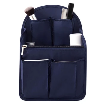 

Backpack Insert Bag Internal Storage Bag Diaper Bag Large Capacity Travel Storage Bag Shoulder Bag Navy Blue