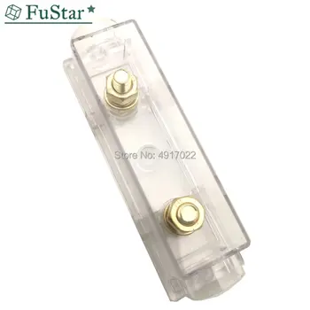 

1p Transparent Gold Plating AMP ANL Fuse Holder（No Fuse) Distribution in line 0 4 8 GA Positive With Fork Bolt ANL Fuse Fusible