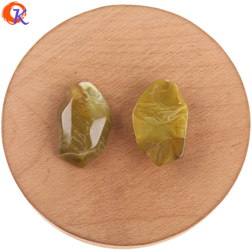 Cordial Design 22x35MM 50pcs Jewelry Accessories/Hand Made/Acrylic Beads/Marble Effect/Earring Findings/DIY Jewelry Making