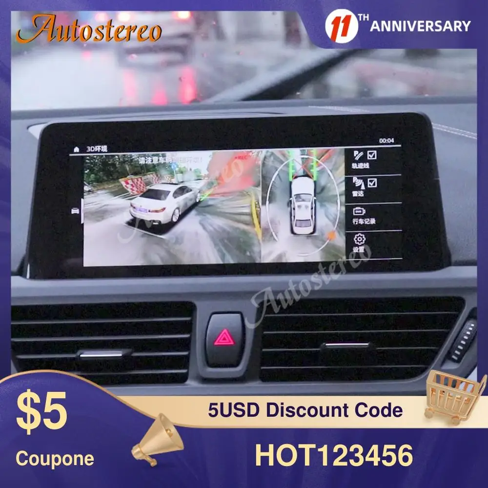 

360 Degree Cameras The Car Bird View System For BMW Series CIC NBT EVO with Factory Screen OEM 4 Cameras Surrounding Cameras