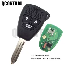 QCONTROL سيارة مفتاح السيارة عن بعد ل جيب قائد باتريوت البوصلة جراند شيروكي الحرية رانجلر دخول بدون مفتاح الارسال