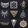 5pcs/lot Geometric DIY Earring Charms Wholesale 100% Stainless Steel Triangle Connectors Charm Arrow Waterdrop Jewelry Pendant ► Photo 1/6