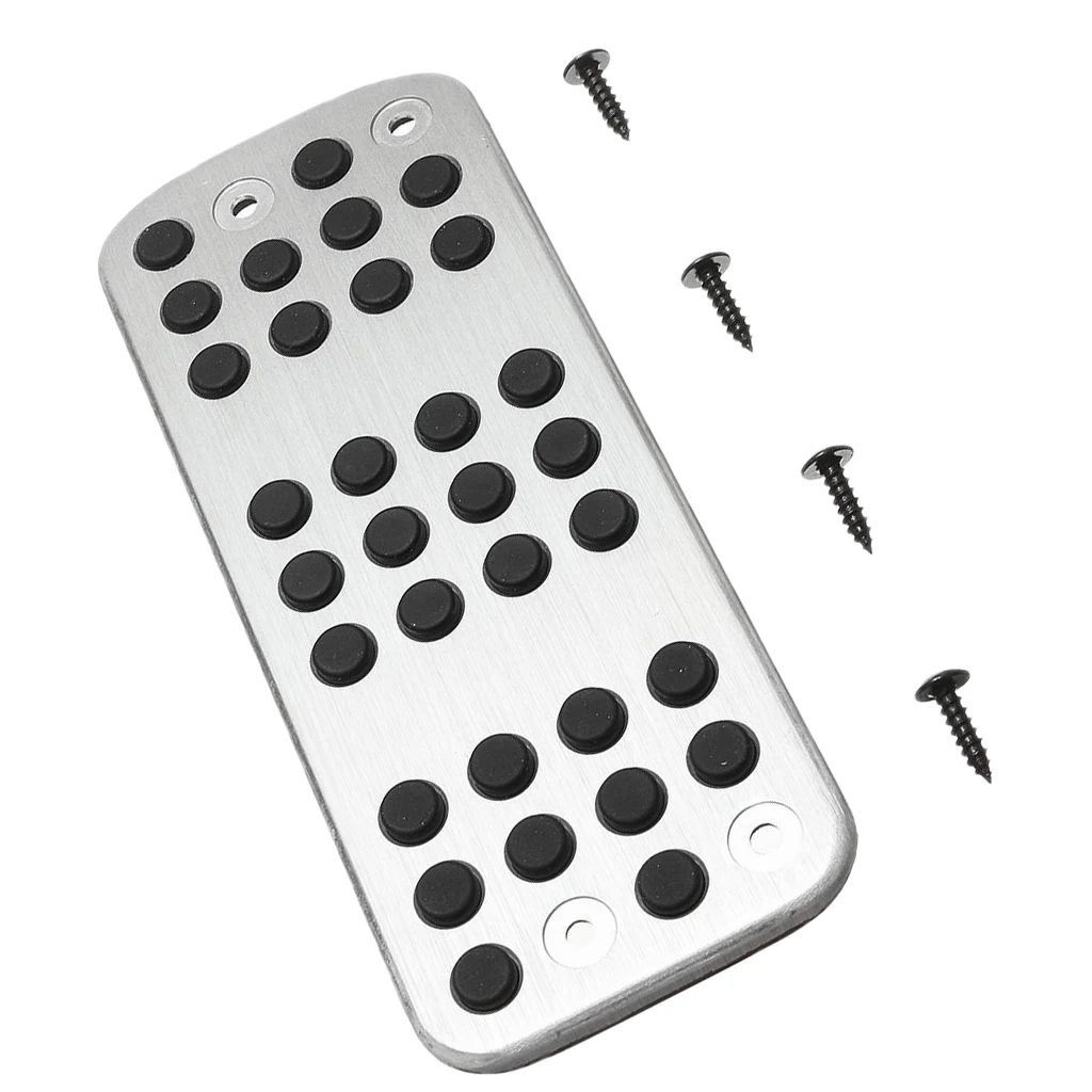 Stainless Steel Footrest Foot Rest Pedal Pad Cover Anti-slip Floorboard Replacement For Peugeot 206 206CC Vehicles