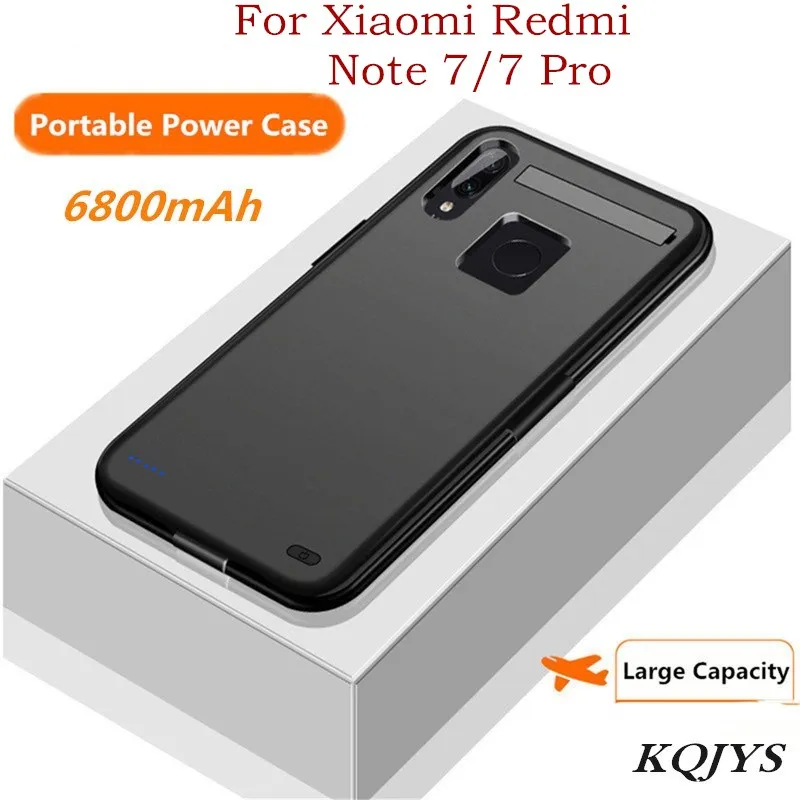 Внешний аккумулятор на 6800 мА · ч чехол для зарядки аккумулятора Xiaomi Redmi Note 7 Pro