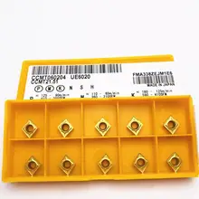 10 pièces CCMT060204 UE6020 haute qualité universel en alliage dur CCMT060204 UE6020 CNC tour machine-outil accessoires outil de tournage