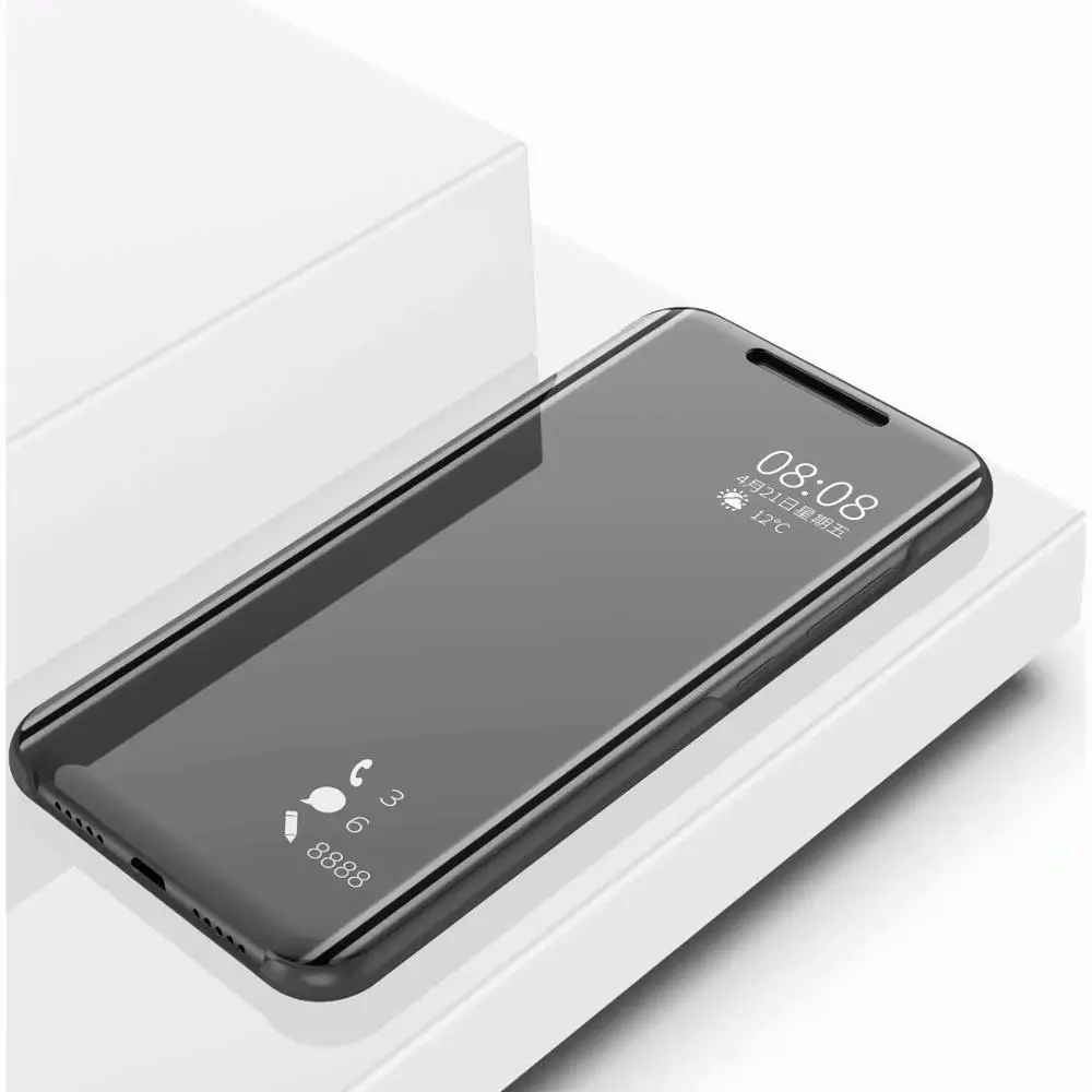 Зеркальный флип чехол для телефона samsung Galaxy A71 A51 S10 S10e Note 8 9 10 плюс S9 S8 A50 A70 A10 A20 A30 A40