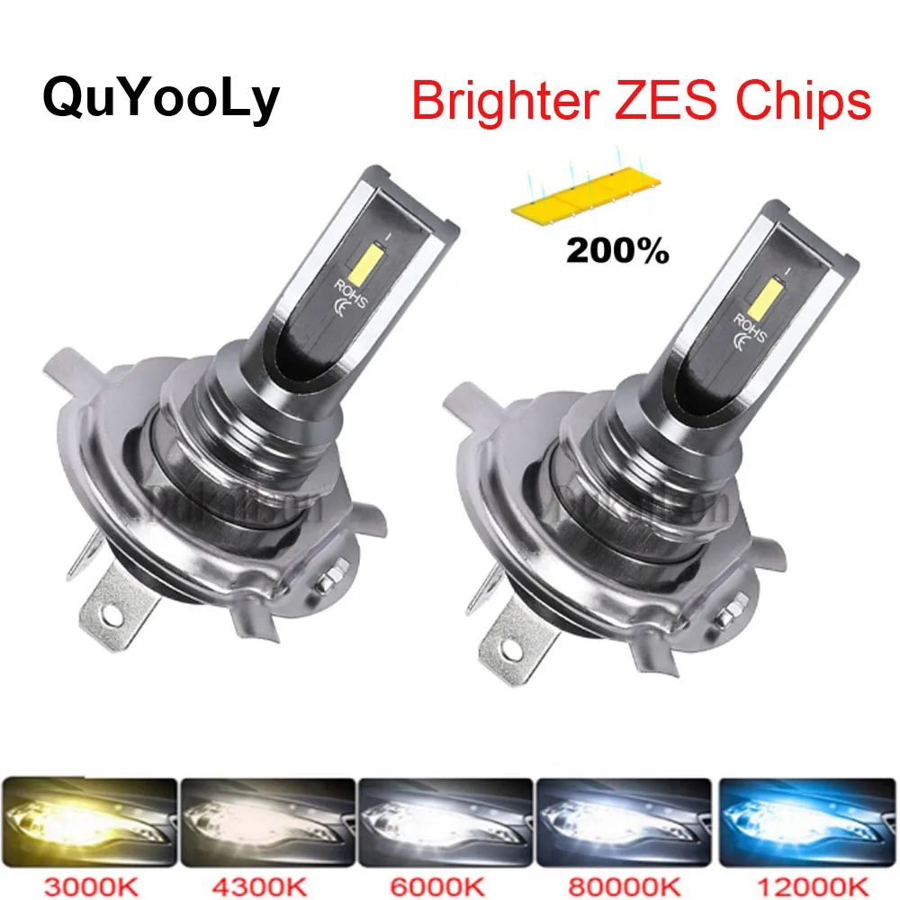 

2Pcs 4300K H4 H7 H11 H1 H3 9005 HB3 9006 HB4 H8 H9 LED Car Headlight Bulbs 80W 16000LM 6000K 8000K 3000K Auto 12V CSP Led Lights