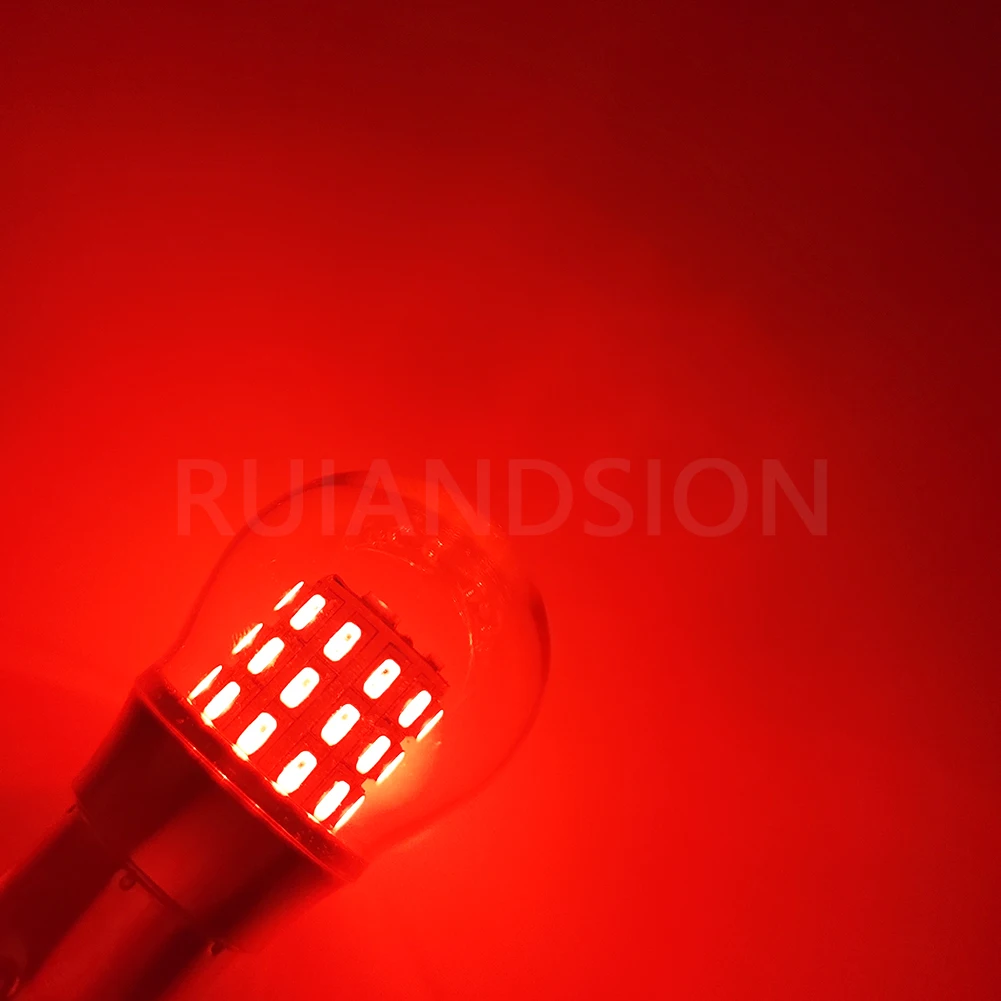 2Pcs 4W Auto 1157 BAY15D P21/5W BAZ15D P21/4W BA15D 3014SMD 39LED White Red Yellow 12V-24V Car Brake Stop Turn Tail signal Lamp