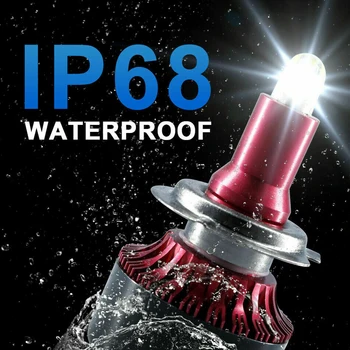 

four side glow 8- side mini 2200w 480000lm 2pcs 360-degree car LED headlights near and far in one G7 fog lights 6000k