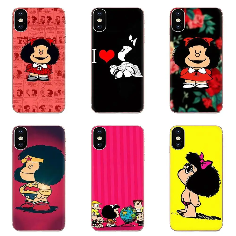 

Mafalda Cover Style Design Cell Phone Case For Apple iPhone 4 4S 5 5C 5S SE 6 6S 7 8 11 Plus Pro X XS Max XR
