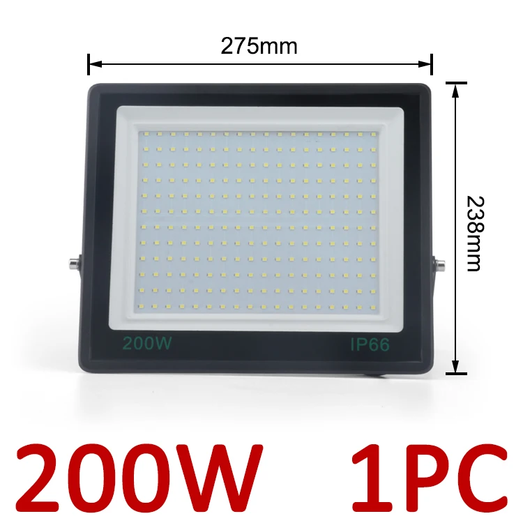 flood lamp 300W LED Floodlight 220V High quality Tempered Glass Flood Lights IP66 Waterproof LED Projector Lighting  200W 150W 100W 50W led floodlight outdoor Floodlights