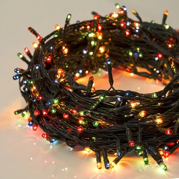 

Garland "Thread" 15 m, IP20, dark thread, 400 lamps, multi glow, 8 modes, 220 V