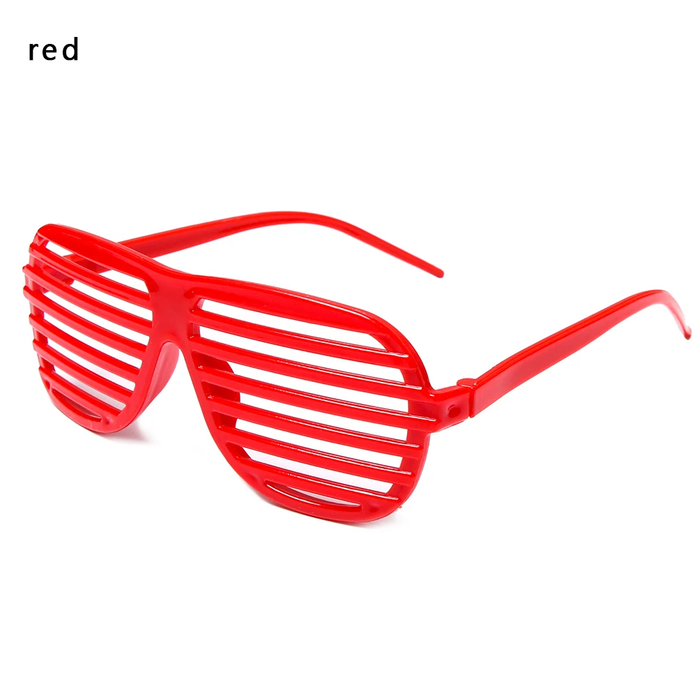 red Модные вечерние очки-затвор для костюма, фестиваля, танцевальных выступлений, украшения, солнцезащитные очки, Клубные очки - Цвет: red