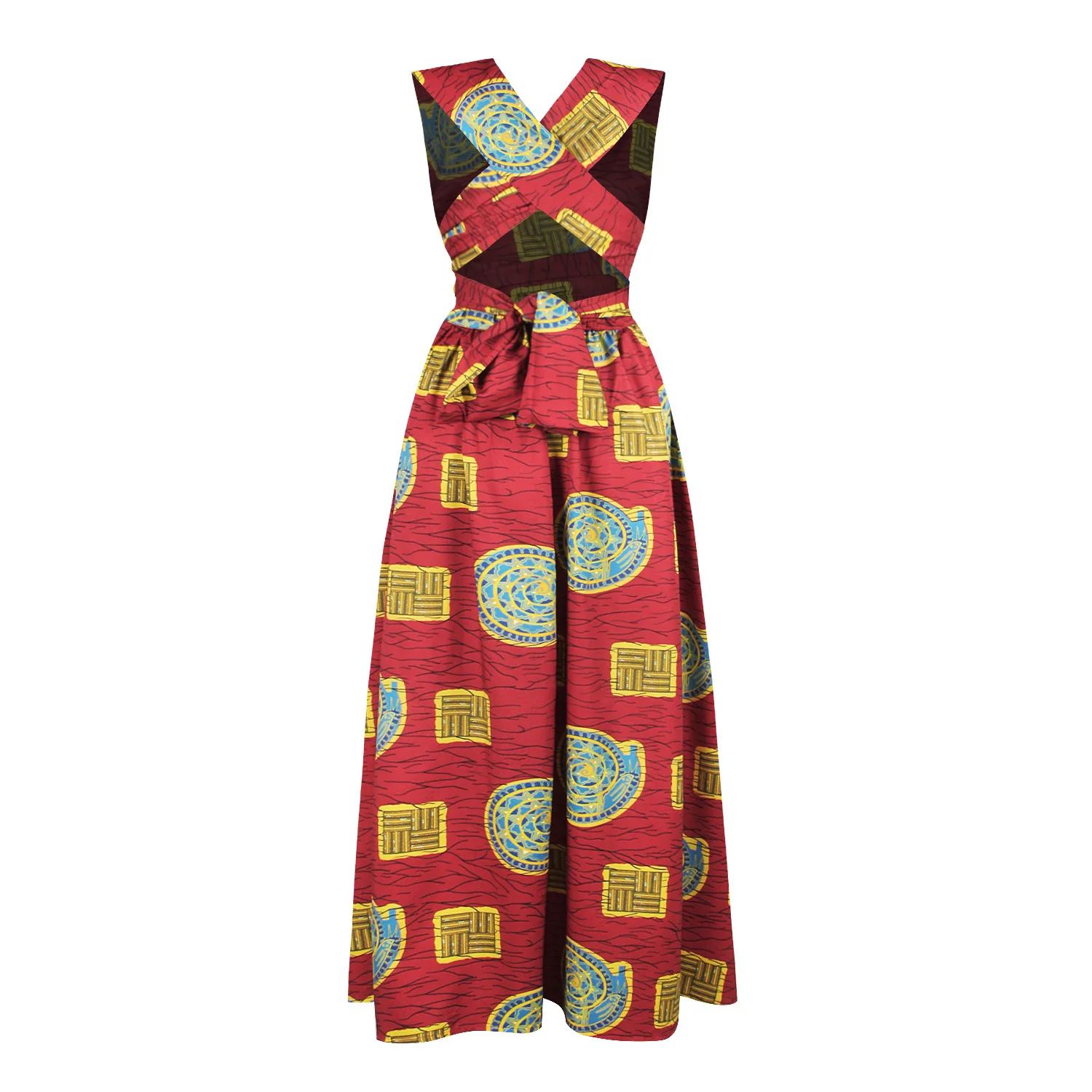 Longue Robe Africaine Wax Pour Femmes 127 Longue robe africaine wax pour femmes 126