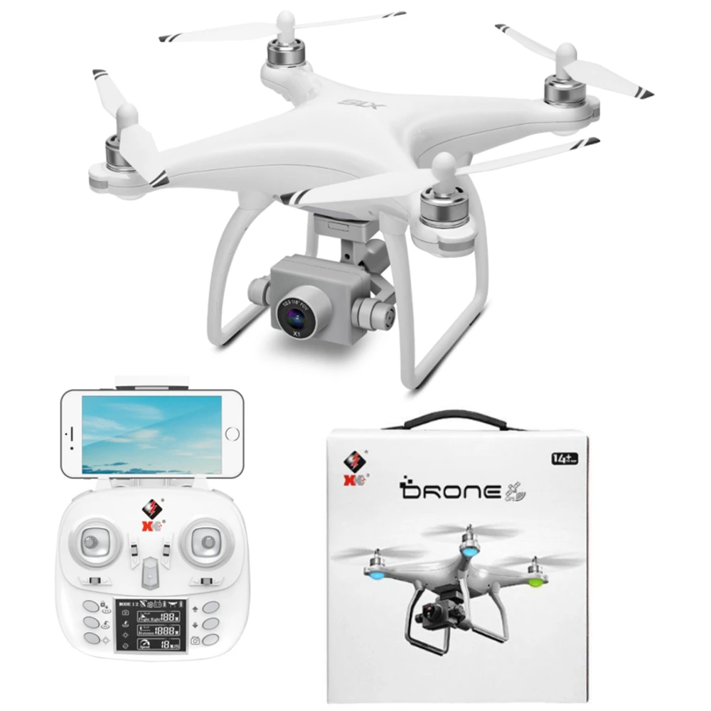 Квадрокоптер Wltoys XK X1S Радиоуправляемый бесщеточный с Wi Fi FPV GPS 4K HD камерой