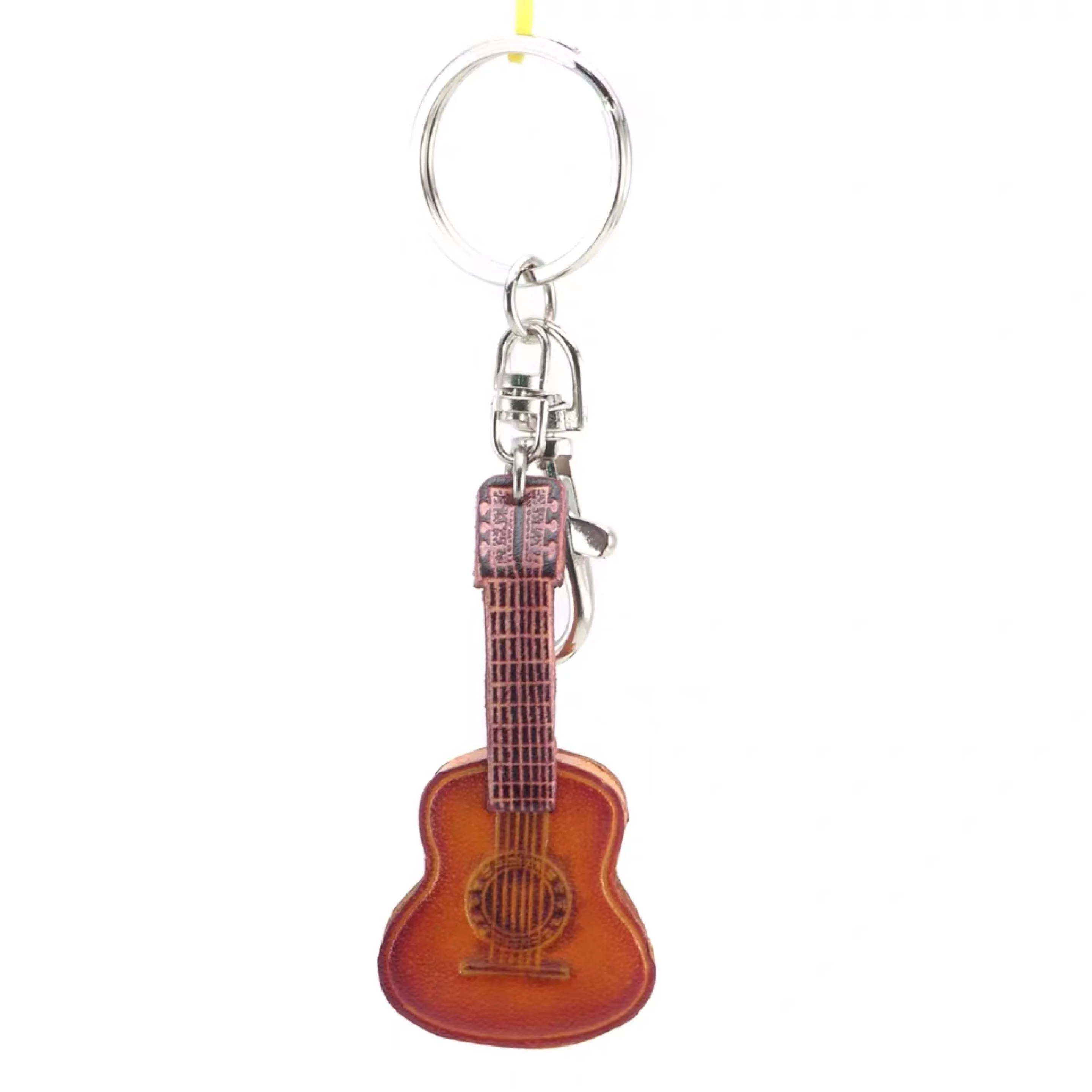 violin Vendange ручной работы кожаный брелок украшения для сумок Автомобильные украшения творческие подарки - Цвет: violin