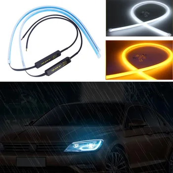 

For Honda All models Cars Ultra-thin daytime running light DRL LED Daytime Running Lights turn signal Two-color light guide bar