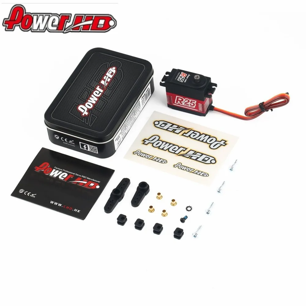 

POWER HD R25 Alloy Gear Digital Coreless High Voltage Servo with 25kg High Torque for RC Remote Control Car Boat Ship