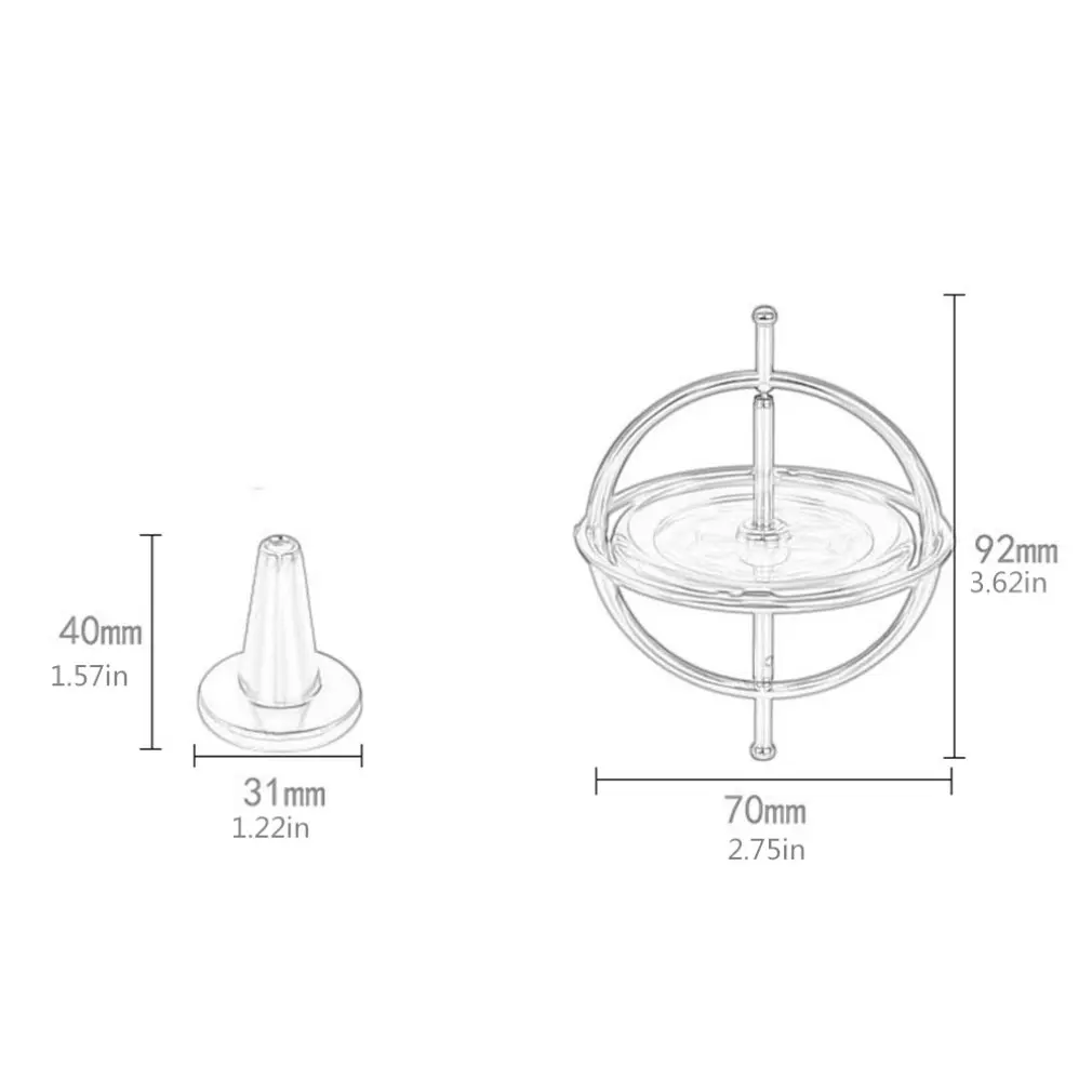 Красочный палец гироскоп декомпрессии палец игрушечный гироскоп для детей подарок научный Металл гироскоп давление Игрушка для снятия стресса
