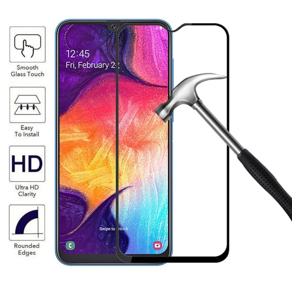 2/1 шт. Защитное стекло для Samsung Galaxy A10 A20 A30 A50 A70 A7 A8 A9 Plus 2018|Защитные стёкла и плёнки| |
