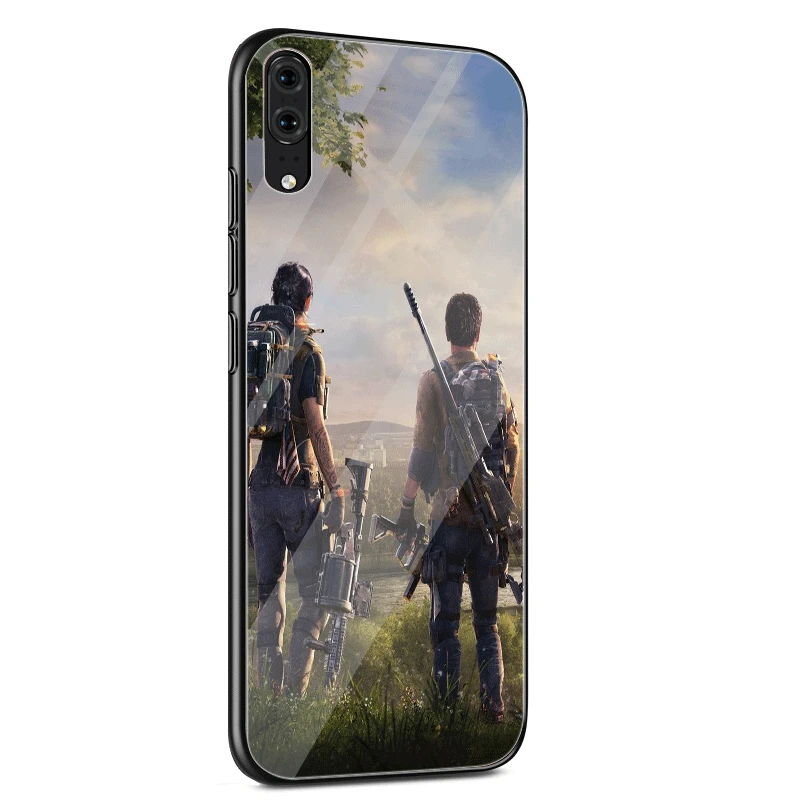 Стеклянный чехол для huawei P30 P20 P10 Y9 Y6 mate 20 Pro Lite P Smart Honor 7A 8X9 10 Крышка подвеска Tom clancys