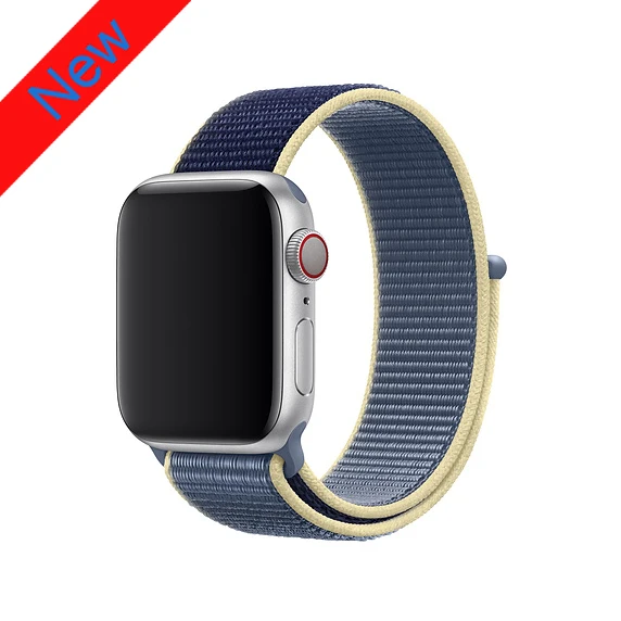Alaskan Blue Спортивный нейлоновый ремешок для apple watch 4, apple watch 5, ремешок correa iwatch 44 мм, 40 мм, 38 мм, 42 мм, apple watch series 4, 3, 2, 1 - Цвет ремешка: Alaskan Blue