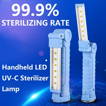 

Sanyi LED UV-C Sterilizer Lamp Medical UV Lamp Disinfection Lights USB Rechargeable Home LED Sterilizing Lights Kill 99.9% Mold