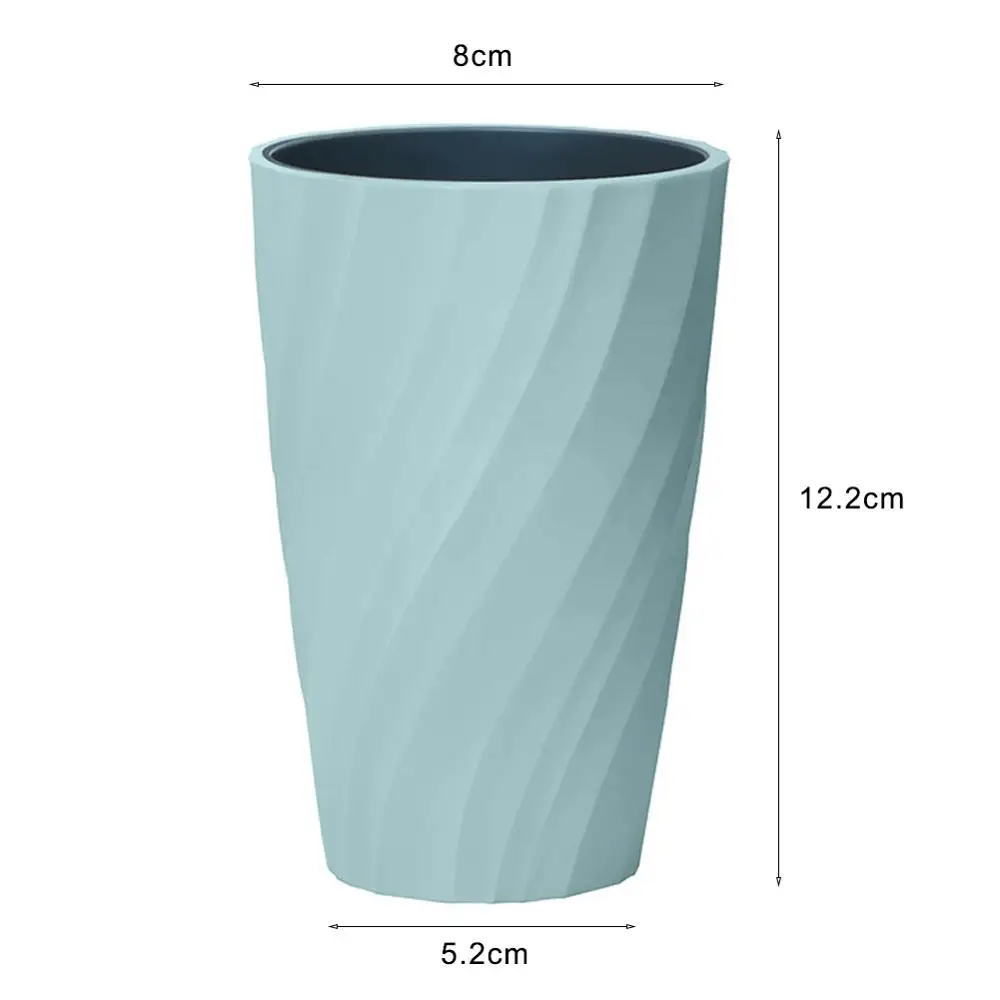 Mouth Cup Threaded Double-layer Mug PP TPR Simple Wash Cup Creative Toothbrush Home Cup 12.2x8x5.2cm