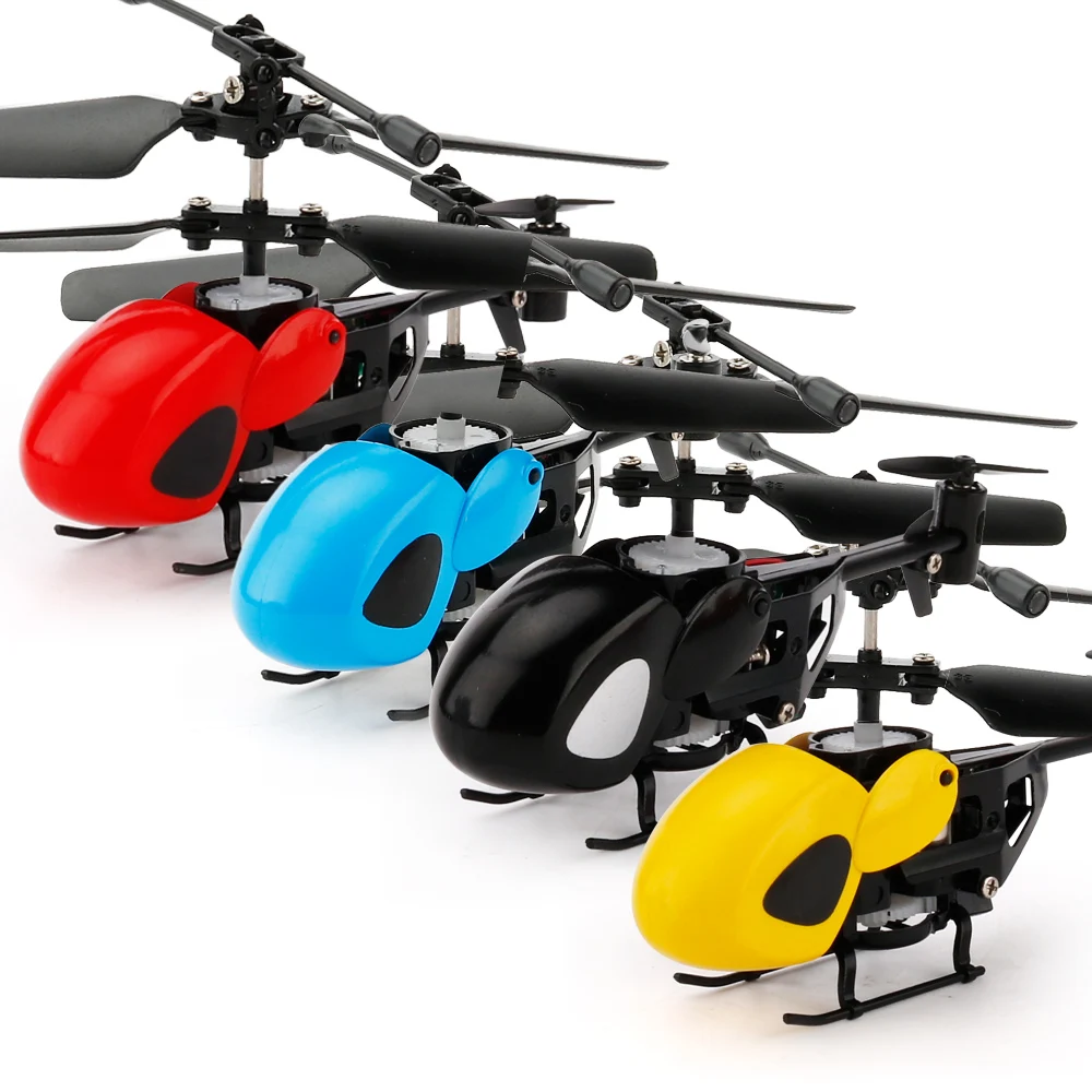 EBORUI Mini Nano RC Helicopter QS5012 2CH Micro Infrared Helicopter Remote Control Helicopter Drone Nano Aircraft RTF