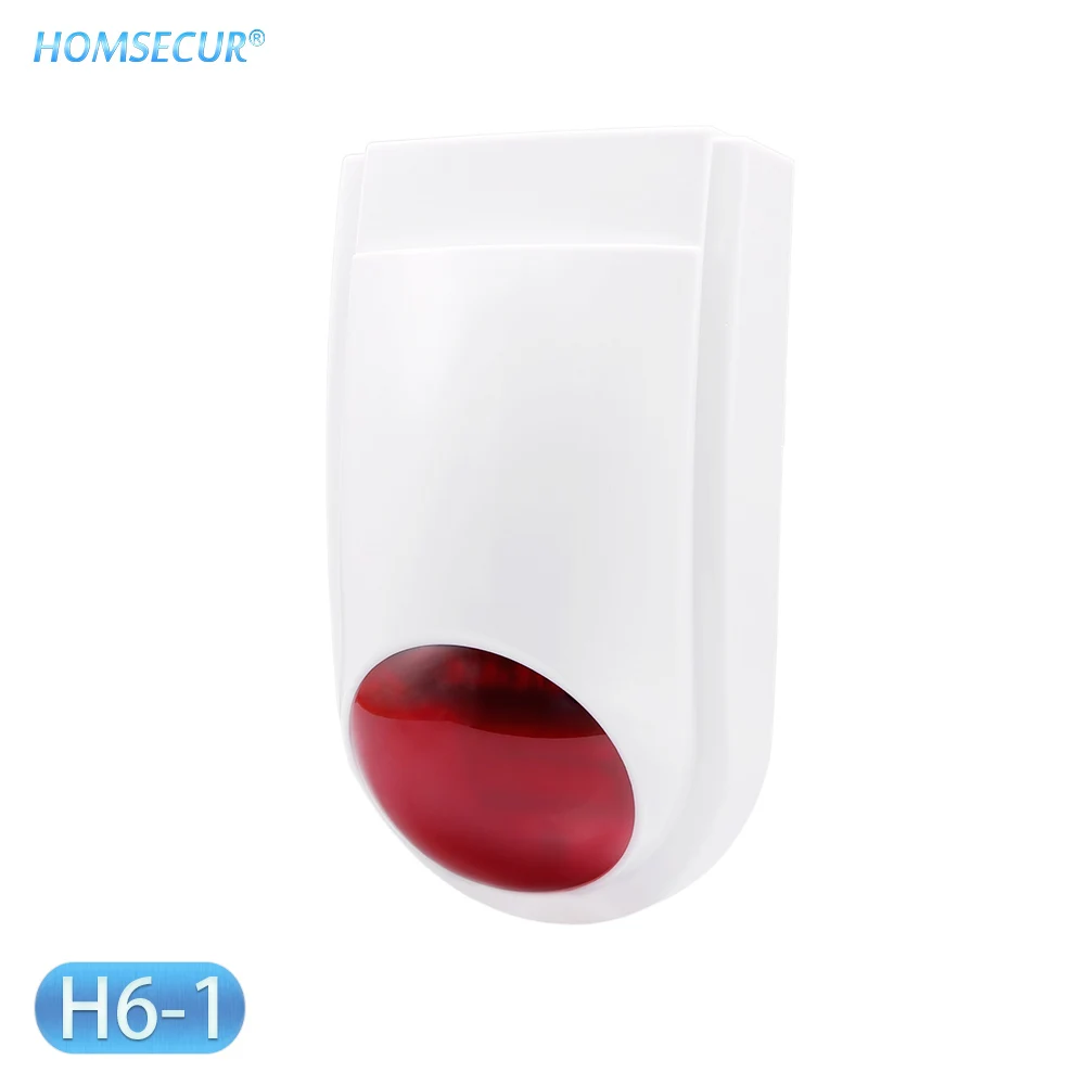 Homsecur беспроводный и проводной 433 МГц GSM 850/900/1800/1900 домашняя система охранной сигнализации LA01 - Цвет: Small Flash Siren