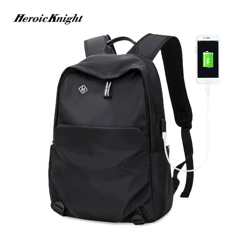 Героический рыцарь, школьный модный мужской рюкзак, водонепроницаемая сумка, мужской рюкзак с внешней USB зарядкой, рюкзак для ноутбука, дорожные сумки