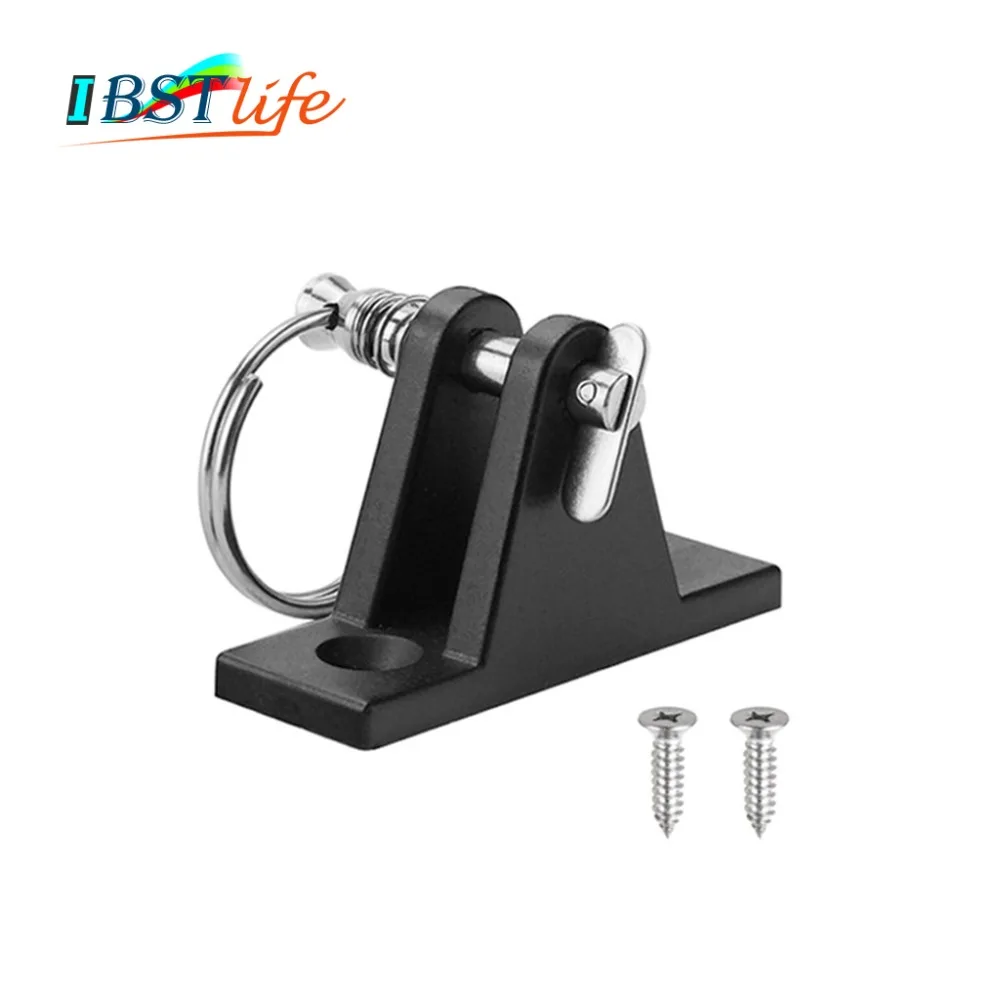 

Kayak Canoe Dinghy Nylon Deck Hinge Mount with Quick Release Pin Bimini Top Fitting Boat Cover Bimini Sprayhood Canopy
