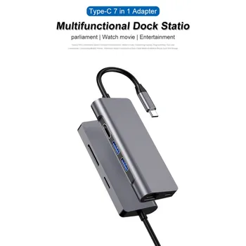 

High Quality Professional 7 In 1 Type C To HDMI HUB DP Converter Interface Adapter Computer Accessories