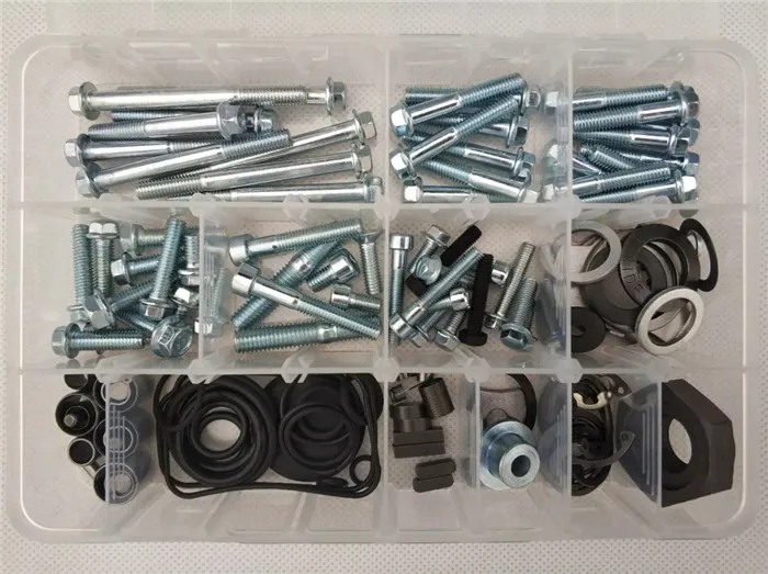 

Complete Universal Engine Rebuilding Kits Repair Screw Washer Seal Gasket O-Ring Set For Zongshen NC250(Total 136pcs)