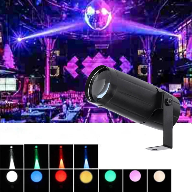 

LED Round Beam Pinspot Light Spotlight/Super Bright Mirror Balls DJ Disco Effect Stage Spot Lighting For KTV DJ Disco Bar ClUB