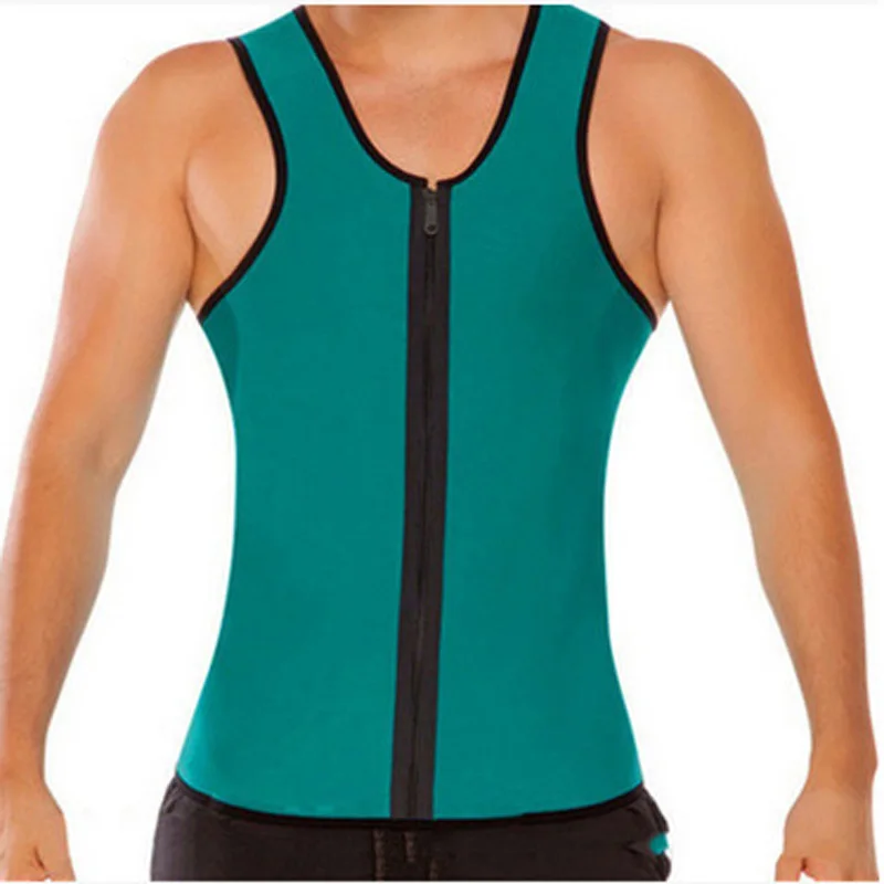 Sweat Shaper Sauna Vest Body Shaper Sweat Slim Belt For Men Neoprene Waist Trainer Vest Weight Loss Fat Burning Fitness Tank Top