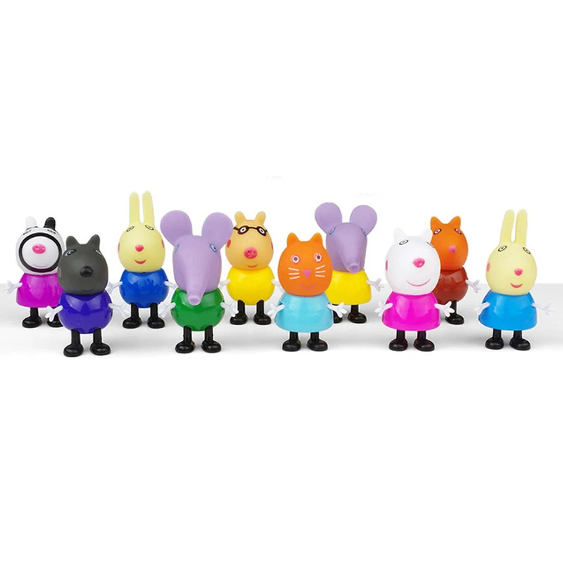 Свинка Пеппа Семья Джордж папа мама фигурка оригинальная Pelucia известный Peppa аниме игрушки детский подарок на день рождения игрушка - Цвет: 12