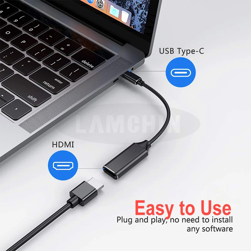 4K type-C к HDMI концентратор адаптер для MacBook samsung Galaxy S10/S9 huawei mate 20 P20 Pro USB-C type C к USB HDMI